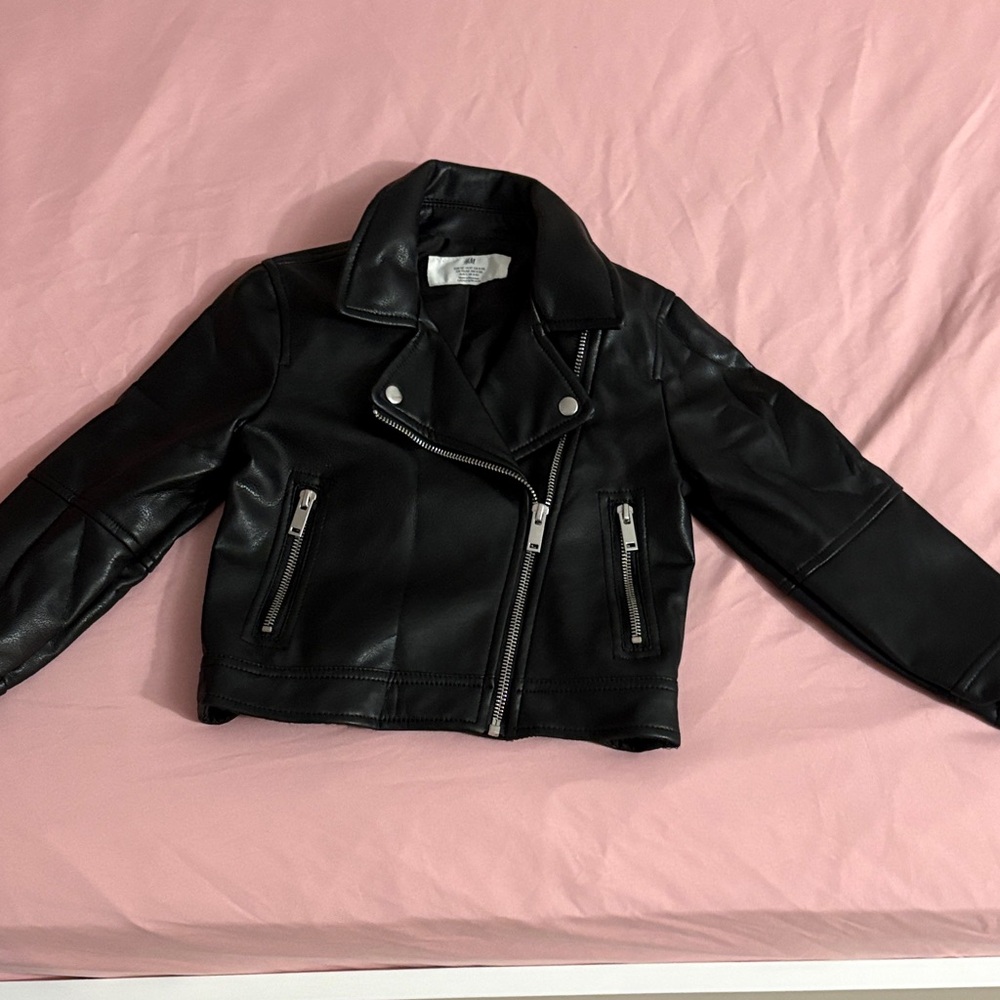 H&M Black Kids Biker Jacket
